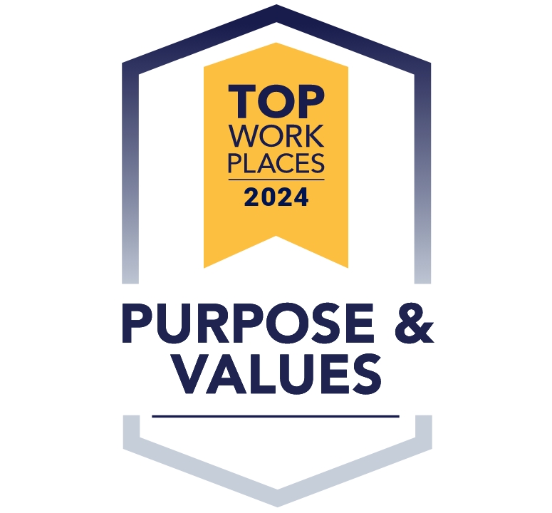 purpose & values badge