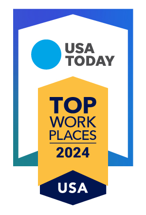 USA today top workplace badge